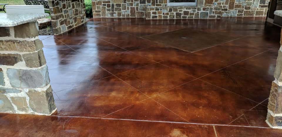 Las Colinas Stained Concrete Floors