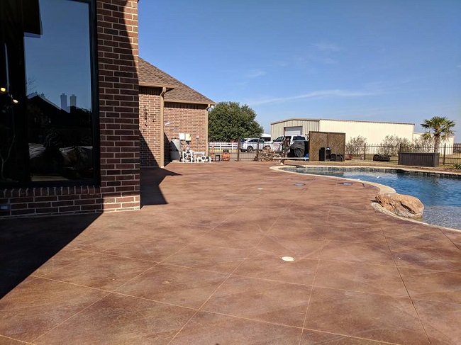 Improve Your Pool Deck with Stamped Concrete
